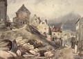 Street Scene, Robin Hood's Bay - Henry Barlow Carter