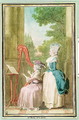 Madame Moreau and Mademoiselle de Flinville - Louis (Carrogis) de Carmontelle