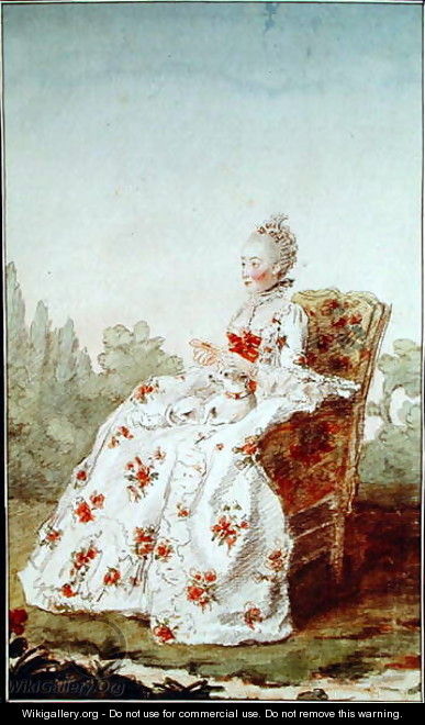 Madame de Boisandre, wife of the commandant of the hunt of the Duke of Orleans, c.1761 - Louis (Carrogis) de Carmontelle