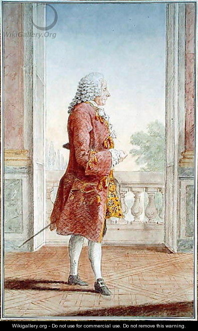Francois Augustin Paradis de Montcrif, secretary to the Queen Marie Leczinska (1687-1770) - Louis (Carrogis) de Carmontelle