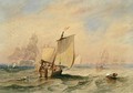 Shipping in choppy seas 1838 2 - James Wilson Carmichael