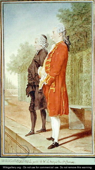 The Abbe de La Porte and the Marquis de Saint-Chamans, c.1766 - Louis (Carrogis) de Carmontelle