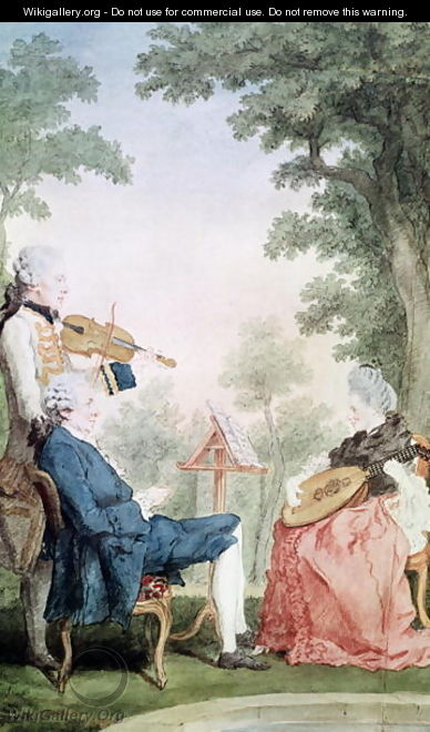 Monsieur and Mademoiselle de Croismare - Louis (Carrogis) de Carmontelle