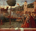 St.Ursula taking leave of her father, c.1500 - Vittore Carpaccio