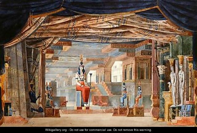 Egyptian Stage Design for Act III of 