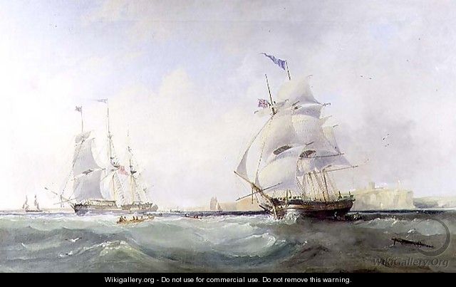 Whalers Entering the Tyne, c.1830 - James Wilson Carmichael