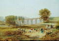 Corby Viaduct, the Newcastle and Carlisle Railway, 1836 - James Wilson Carmichael