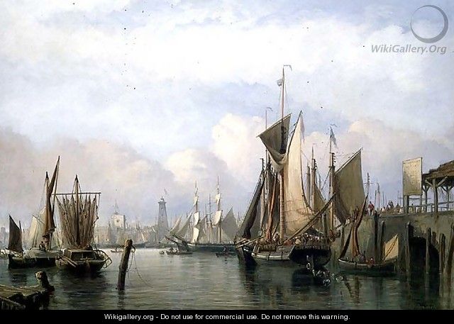 Billingsgate Wharf, 1852 - James Wilson Carmichael