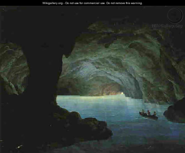 The Blue Grotto, Capri 1851 - Johann-Hermann Carmiencke