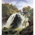 View of the waterfall at Stora Mollan, Sweden - Johann-Hermann Carmiencke