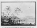 View from the Packet Wharf at Frenchtown looking down Elk Creek - Benjamin Henry Latrobe