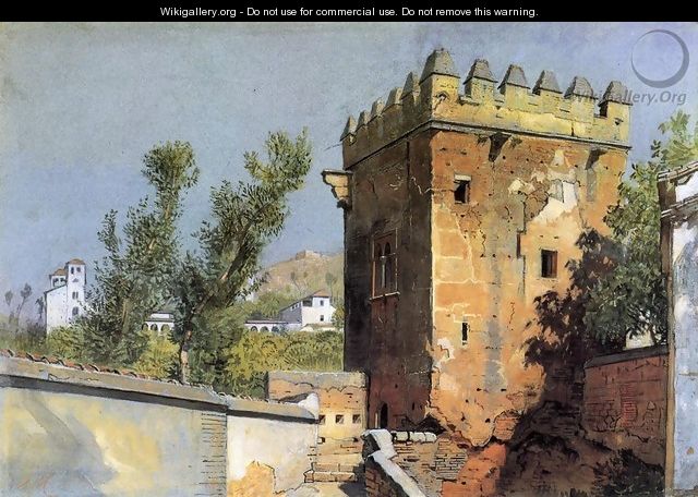 View from the Alhambra, Spain - William Stanley Haseltine