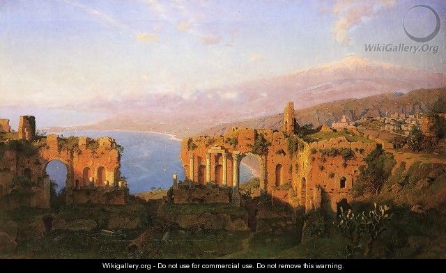 Ruins of the Roman Theatre at Taormina, Sicily - William Stanley Haseltine