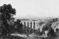 Civita Castellana and Mount Soracte, 1852 - Russell Smith