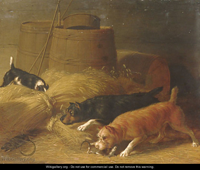 Rats amongst the Barley Sheaves - Thomas Hewes Hinckley