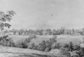 View of David Hosack Estate, Hyde Park, New York, from the East (from Hosack Album) - Thomas Kelah Wharton