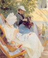 Marie y su madre en el jardín - Peder Severin Krøyer