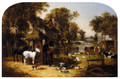 An English Farmyard Idyll - John Frederick Herring, Jnr.