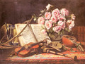 A Musical Still Life - Charles Antoine Joseph Loyeux