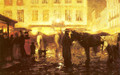 A Paris Street, Evening - Victor Olivier Gilsoul