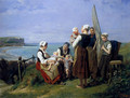 Saturday Afternoon On The Coast Of Normandy - Jules Trayer