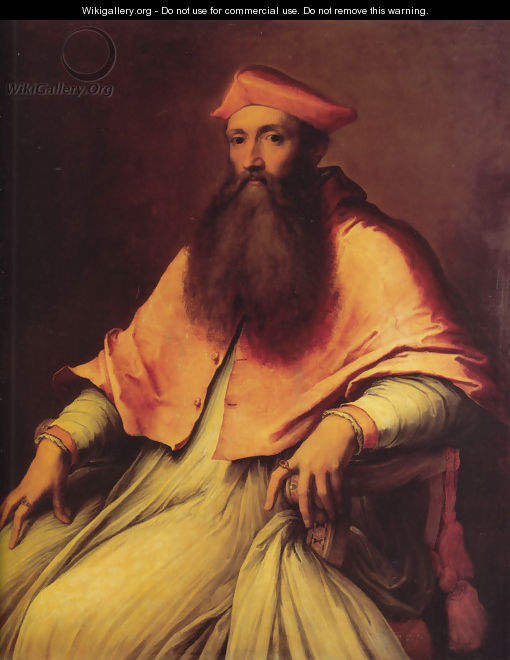 Portrait of Cardinal Reginald Pole - Sebastiano Del Piombo (Luciani)