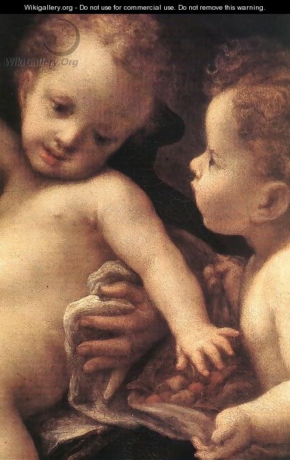Virgin and Child with an Angel (detail) - Correggio (Antonio Allegri)