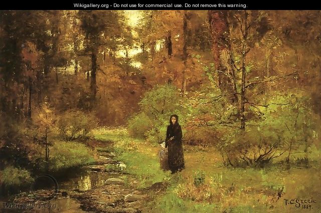 The Brook in the Woods - Theodore Clement Steele