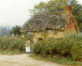 A Cottage With Sunflowers At Peaslake - Helen Mary Elizabeth Allingham, R.W.S.