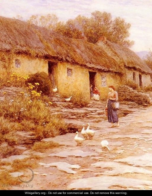 Irish Cottage - Helen Mary Elizabeth Allingham, R.W.S.