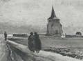 The Old Tower Of Nuenen With People Walking - Vincent Van Gogh