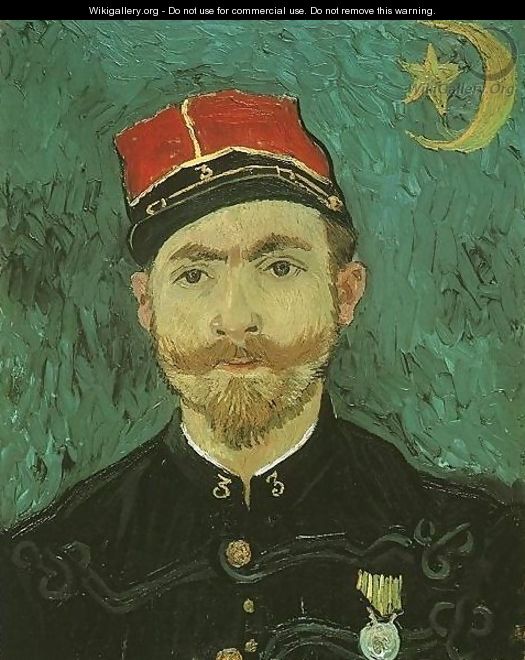 Portrait Of Milliet Second Lieutenant Of The Zouaves - Vincent Van Gogh