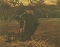 Peasant Woman Digging Up Potatoes - Vincent Van Gogh