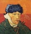 Self Portrait With Bandaged Ear And Pipe - Vincent Van Gogh