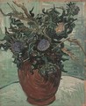 Vase With Flower And Thistles - Vincent Van Gogh