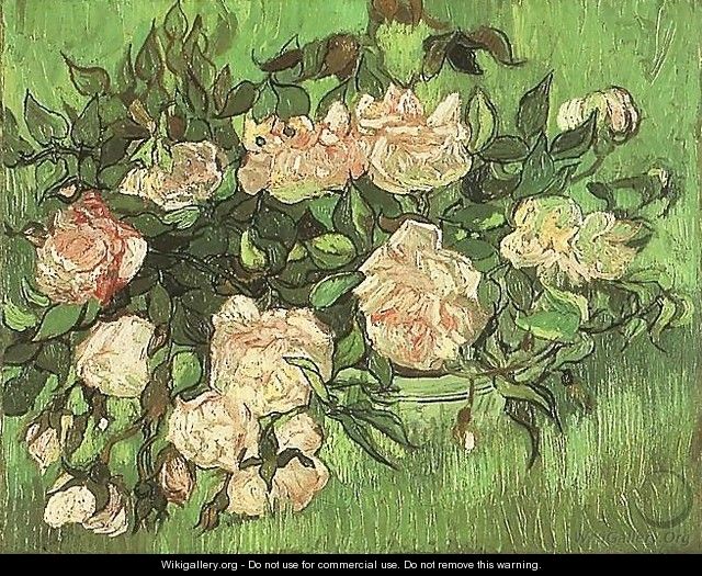 Pink Roses - Vincent Van Gogh