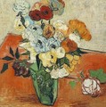 Japanese Vase With Roses And Anemones - Vincent Van Gogh