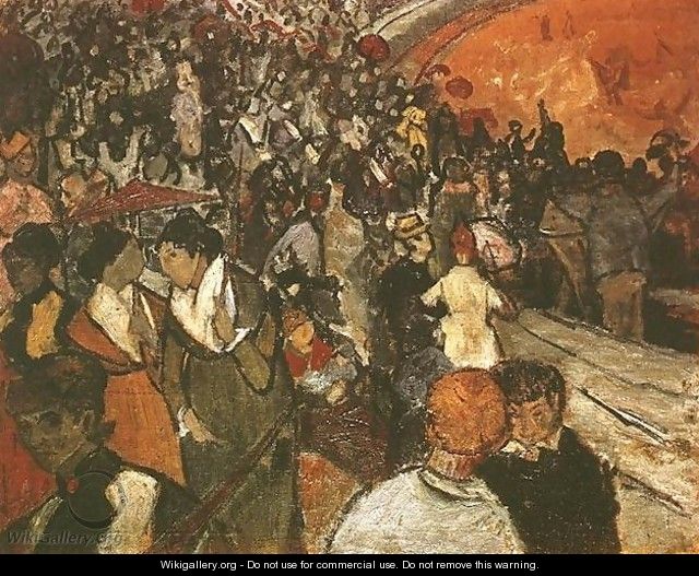 Spectators In The Arena At Arles - Vincent Van Gogh