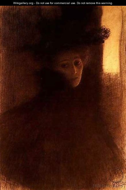 Lady With Cape - Gustav Klimt