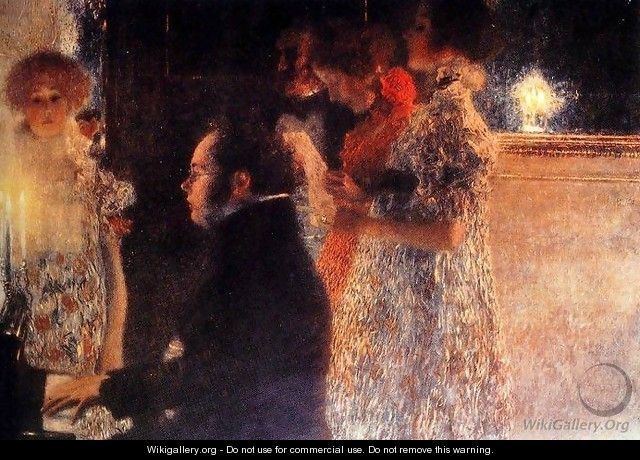 Schubert At The Piano - Gustav Klimt