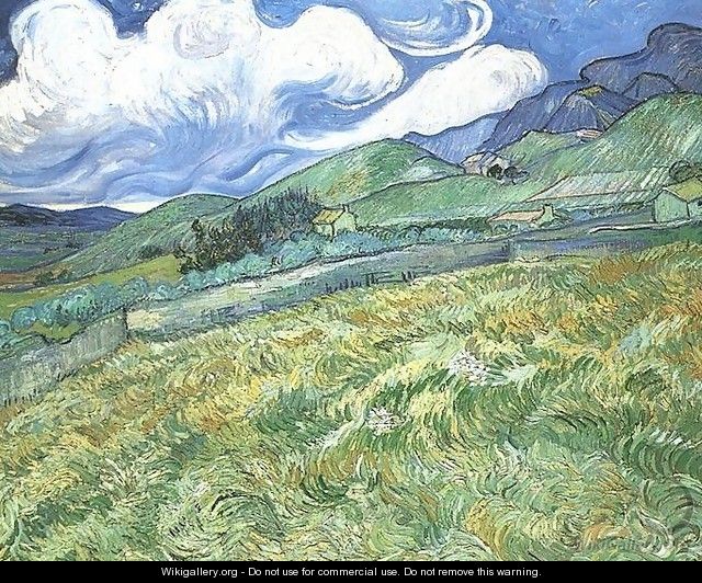 Mountainous Landscape Behind Saint Paul Hospital - Vincent Van Gogh
