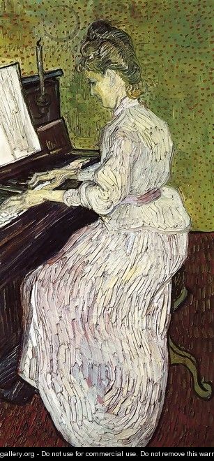 Marguerite Gachet At The Piano - Vincent Van Gogh