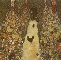 Garden Path With Chicken - Gustav Klimt