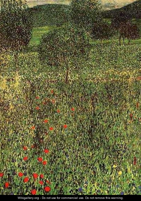 Landscape Of A Garden - Gustav Klimt