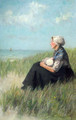 Mother and Child in the Dunes - David Adolf Constant Artz