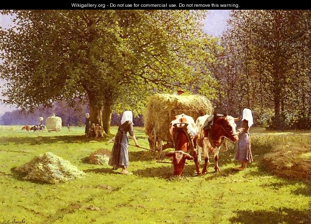 Les Fenaisons (Haymaking) - Adolphe Jacobs