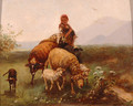 Shepherdess - Friedrich Otto Gebler