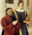 Etienne Chevalier With St. Stephen (panel of the Melun Diptych) - Jean Fouquet