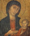 The Madonna in Majesty (Maestà) [detail #1] - (Cenni Di Peppi) Cimabue