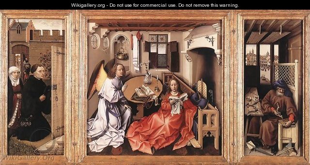 Mérode Altarpiece - (Robert Campin) Master of Flémalle